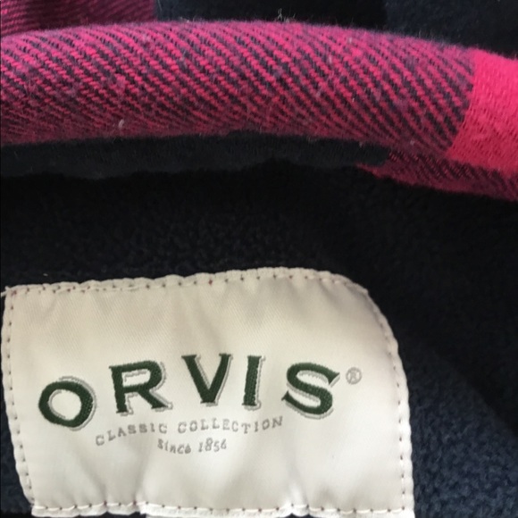 Orvis Women’s Red /Black Buffallo Plaid Flannel Jacket.Size Large $40 - Picture 8 of 11